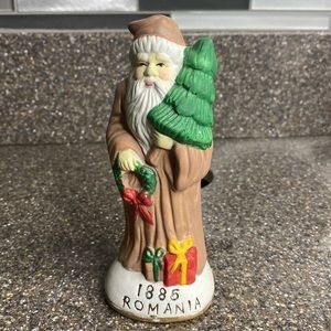 Father Christmas Ornament‎ Porcelain Romania Santa Claus 1994